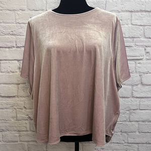 Madewell Velvet Butterfly Top In Wisteria Dove L. - image 1